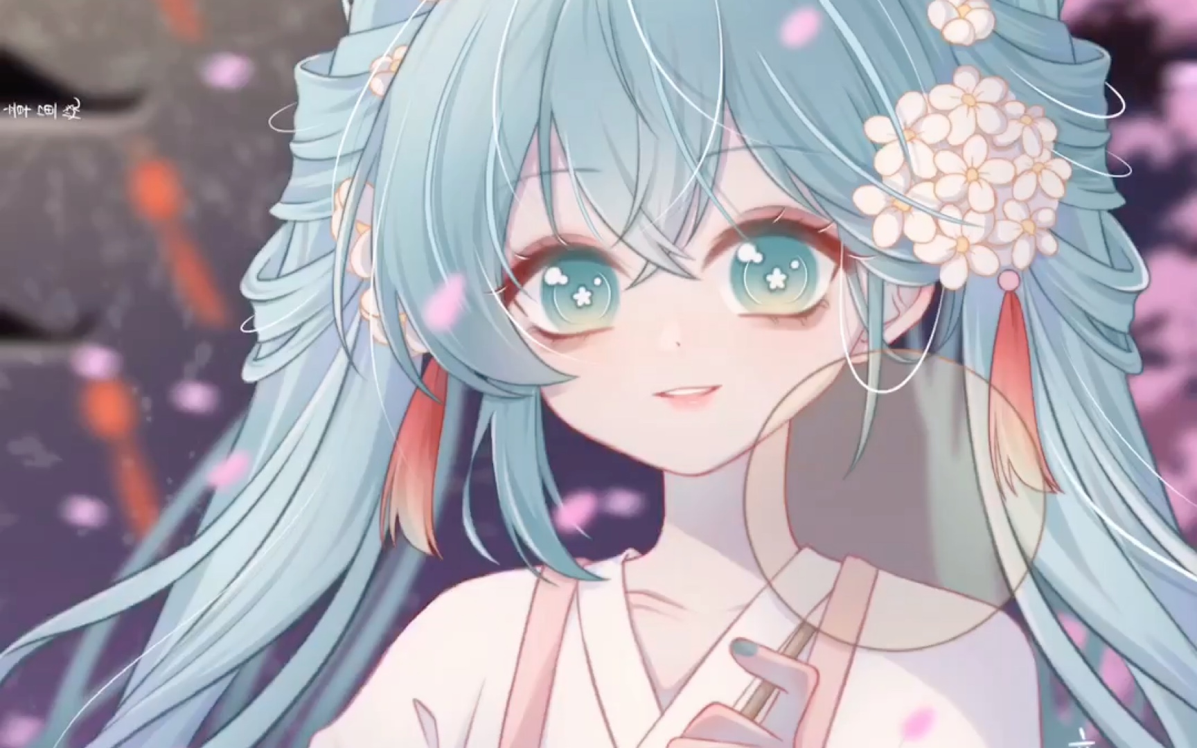 [图]【procreate】明月何皎皎 初音未来