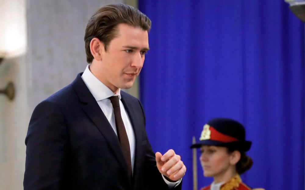 奥地利最年轻帅哥总理sebastian kurz关于难民问题讲话