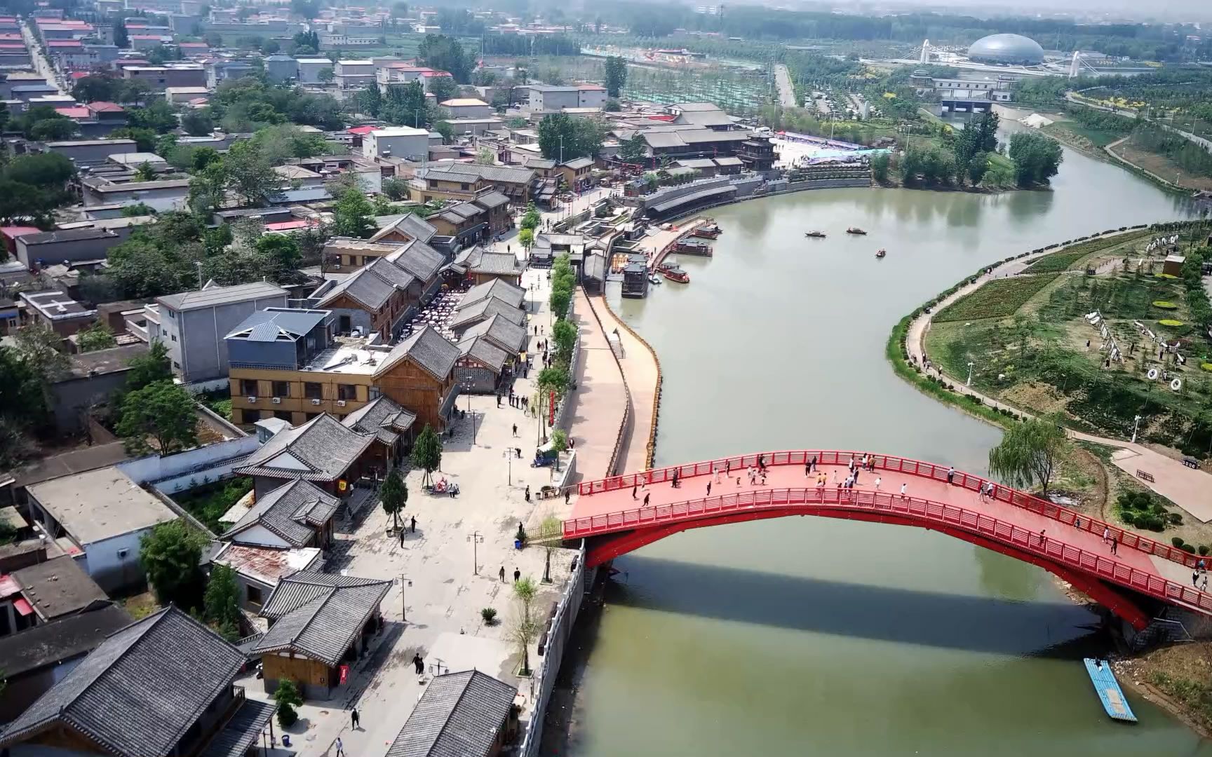 五一飞游航拍邯郸如意湖