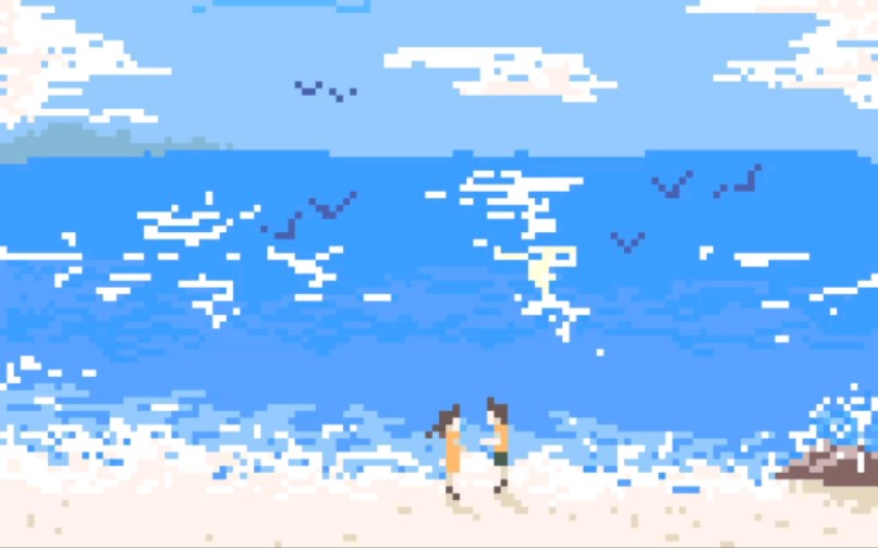 【像素画】用dotpict画海