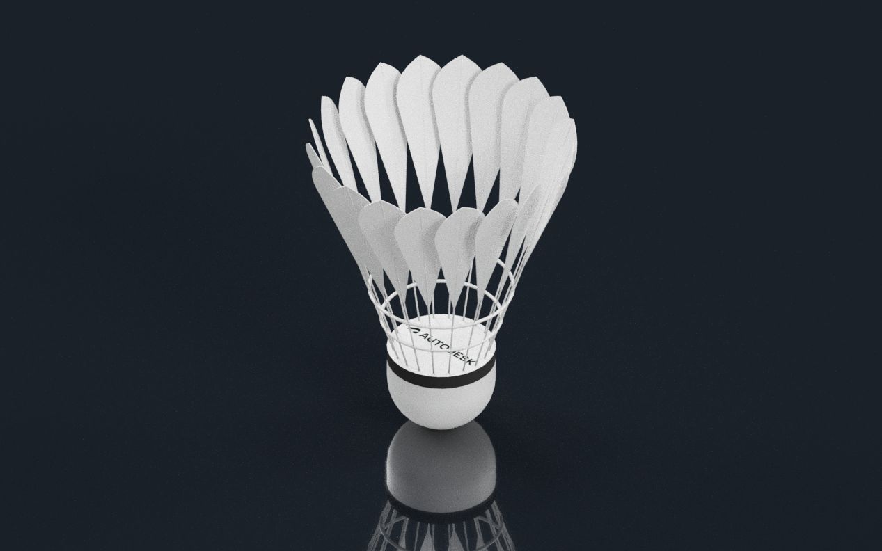 inventor建模羽毛球