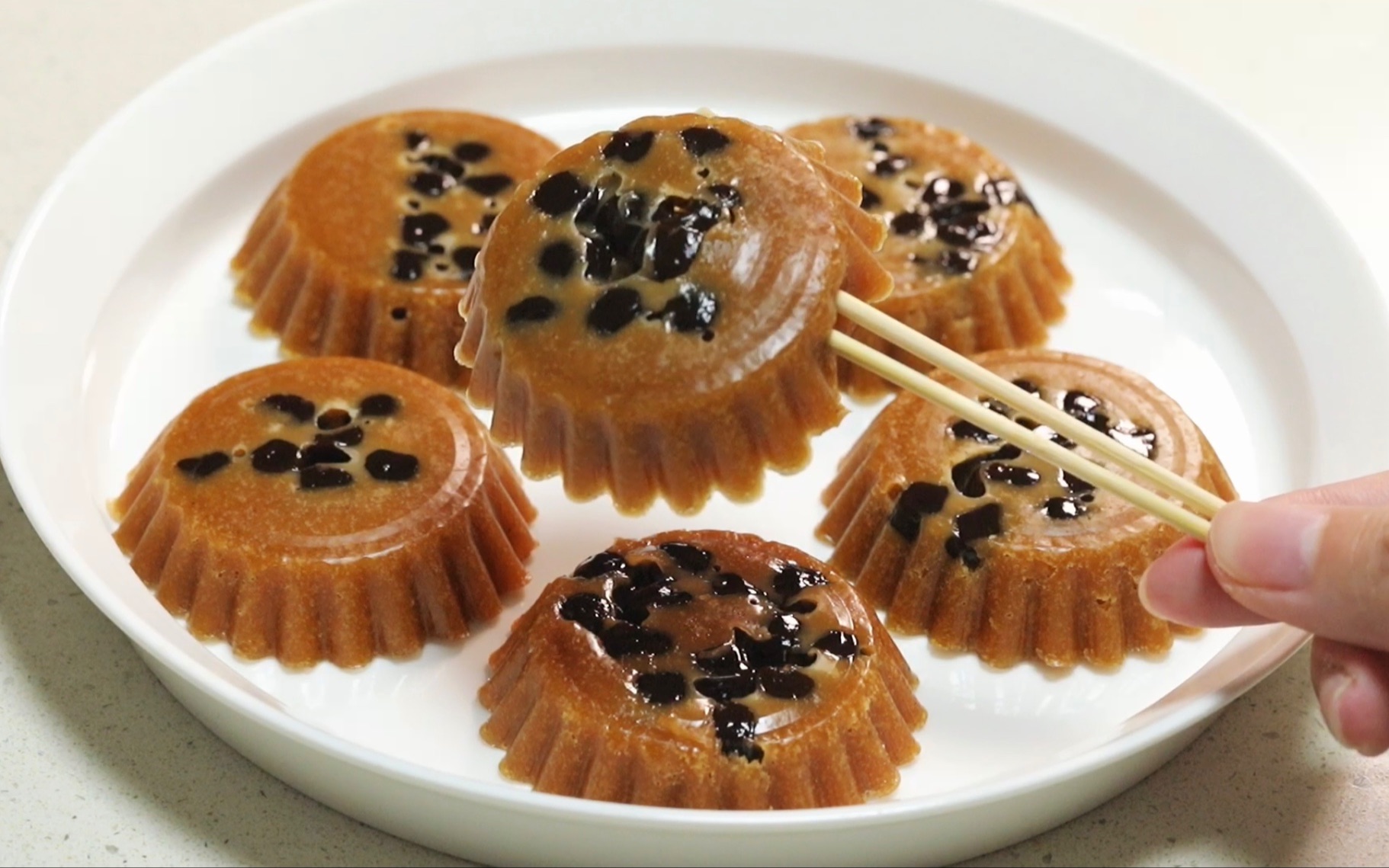 有嚼劲的珍珠奶茶钵仔糕,还有淡淡奶茶香_哔哩哔哩_bilibili