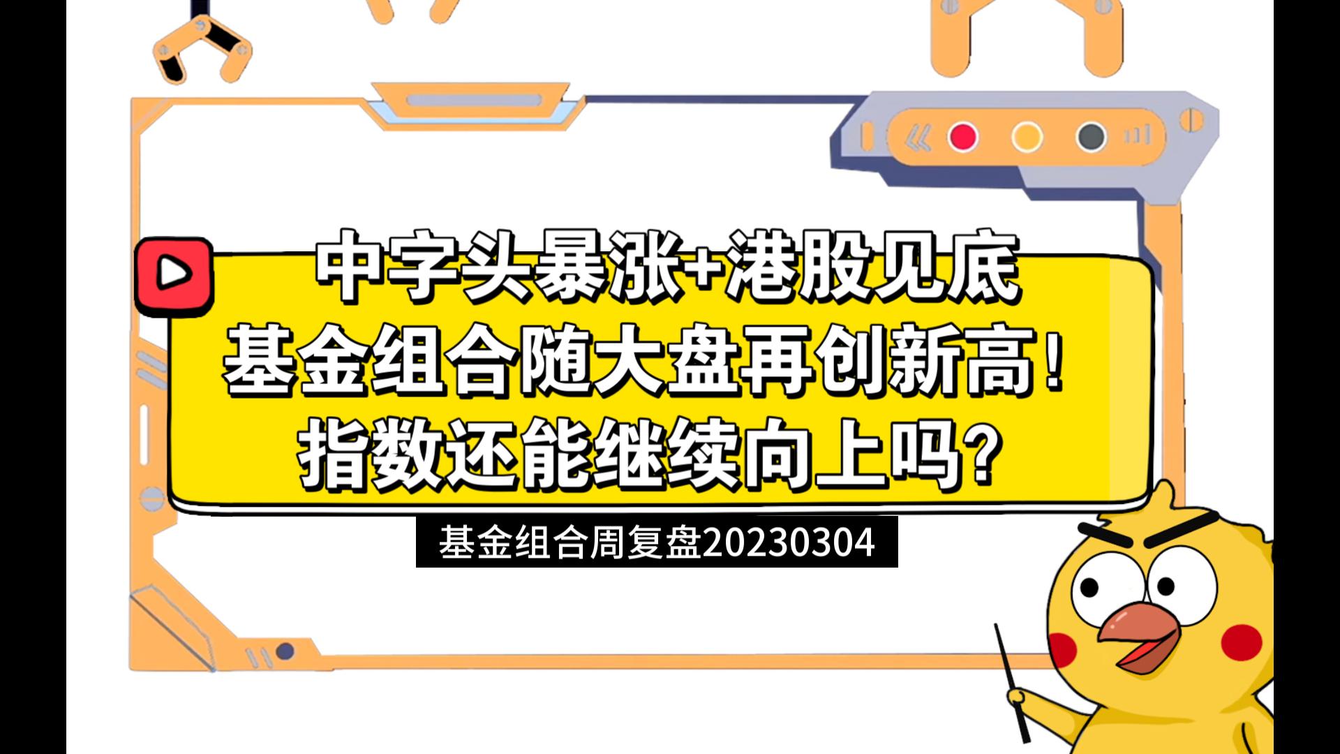 中字头暴涨+港股见底,基金组合再创新高!指数还能继续往上吗?——基金组合周复盘20230304哔哩哔哩bilibili