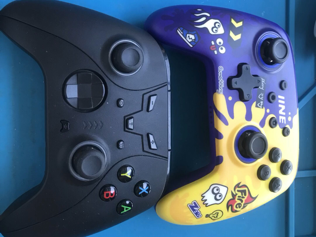 良值手柄和澳加狮手柄,更换摇杆