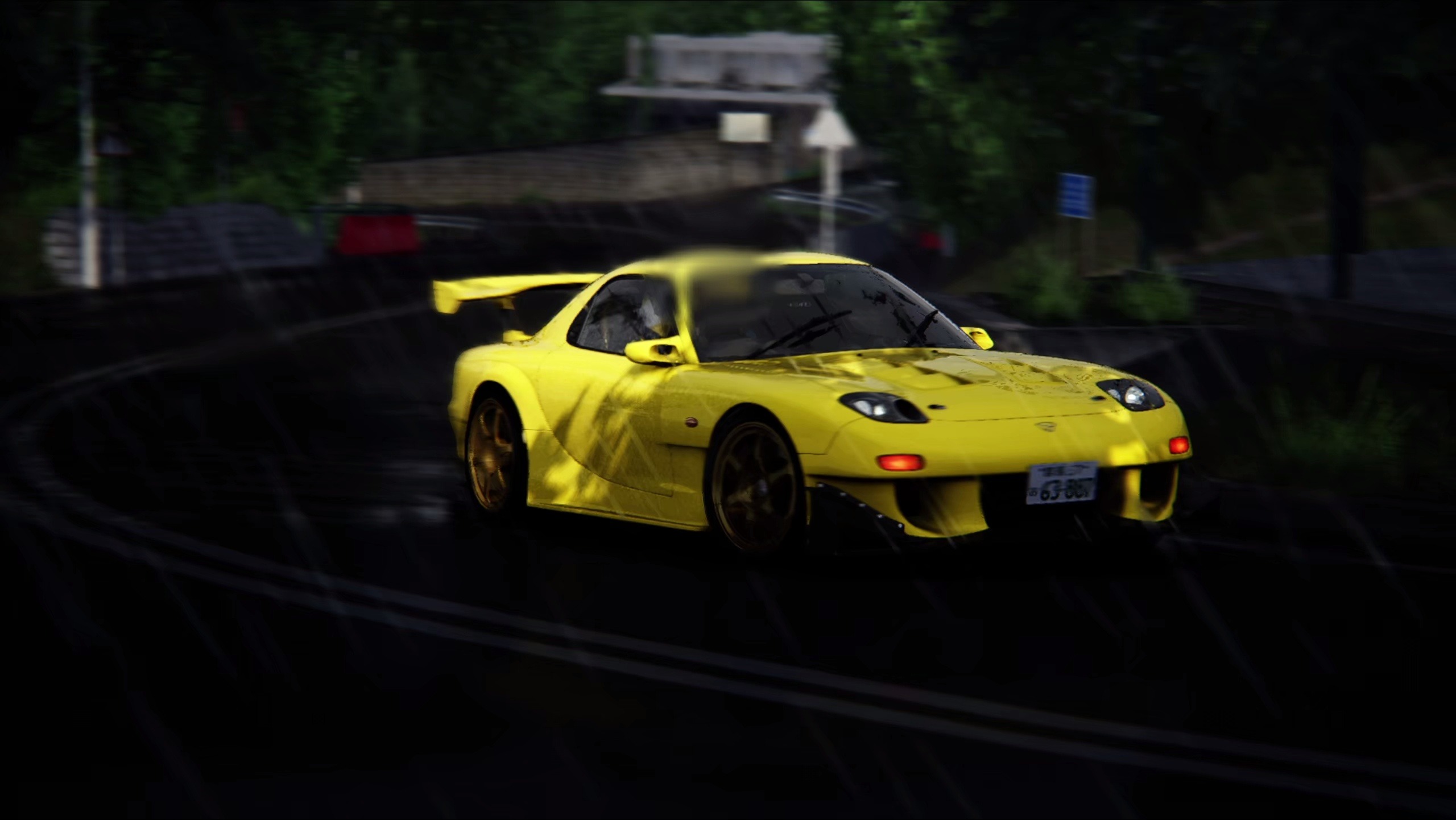 大帽山上坡 rx-7 fd3s a-spec后期雨宫套件 启介公子座驾动态