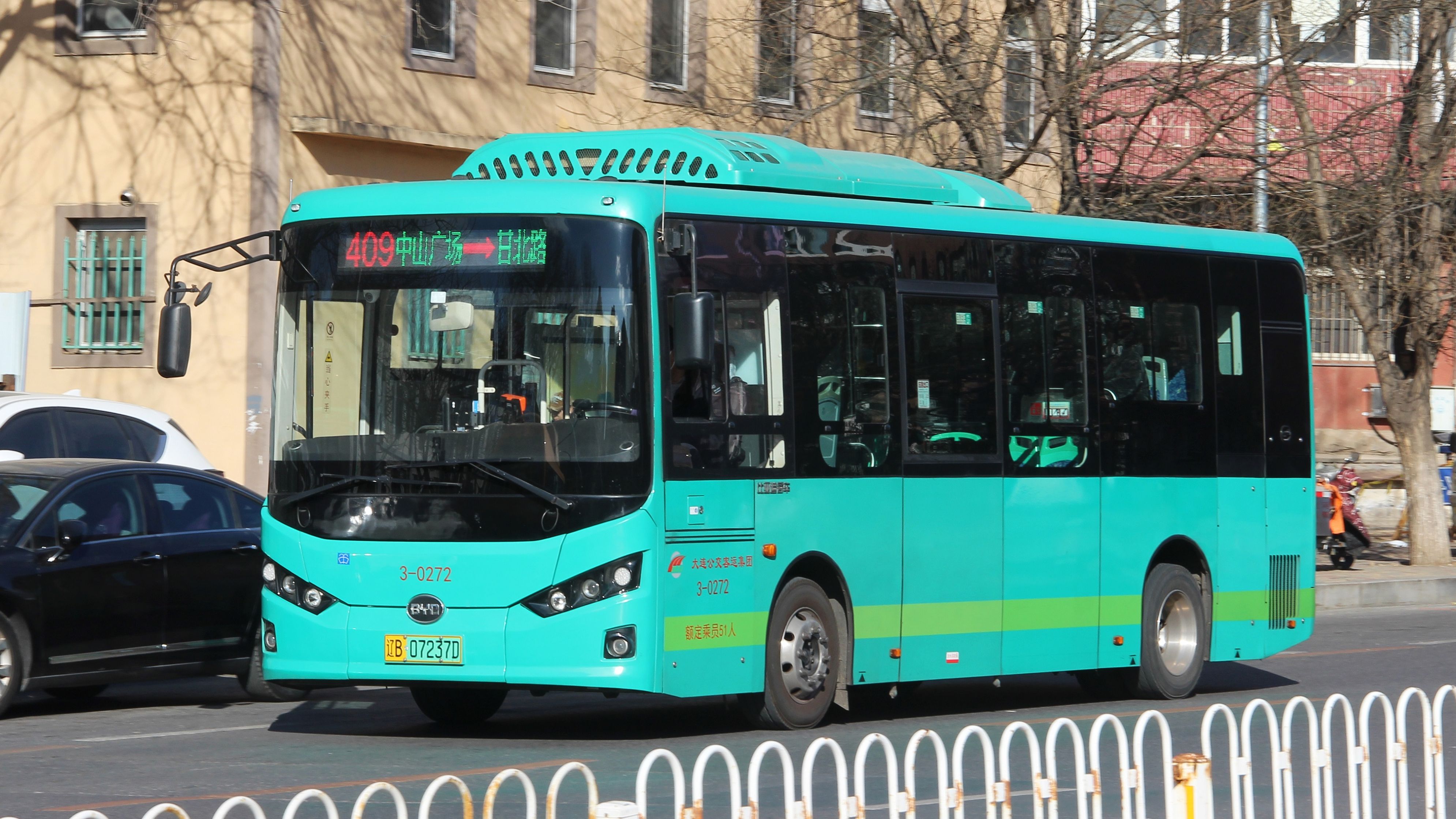 大连公交409路比亚迪byd6850hzev3