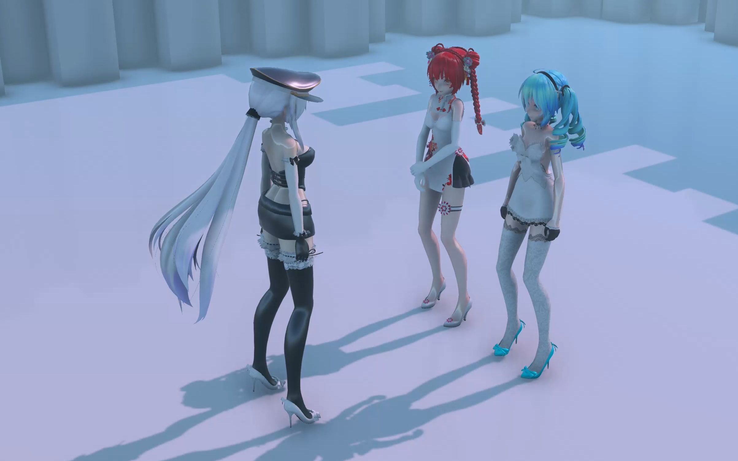 [图]【MMD_Fight】Haku vs Miku&Oriental Gardenia：The Passage