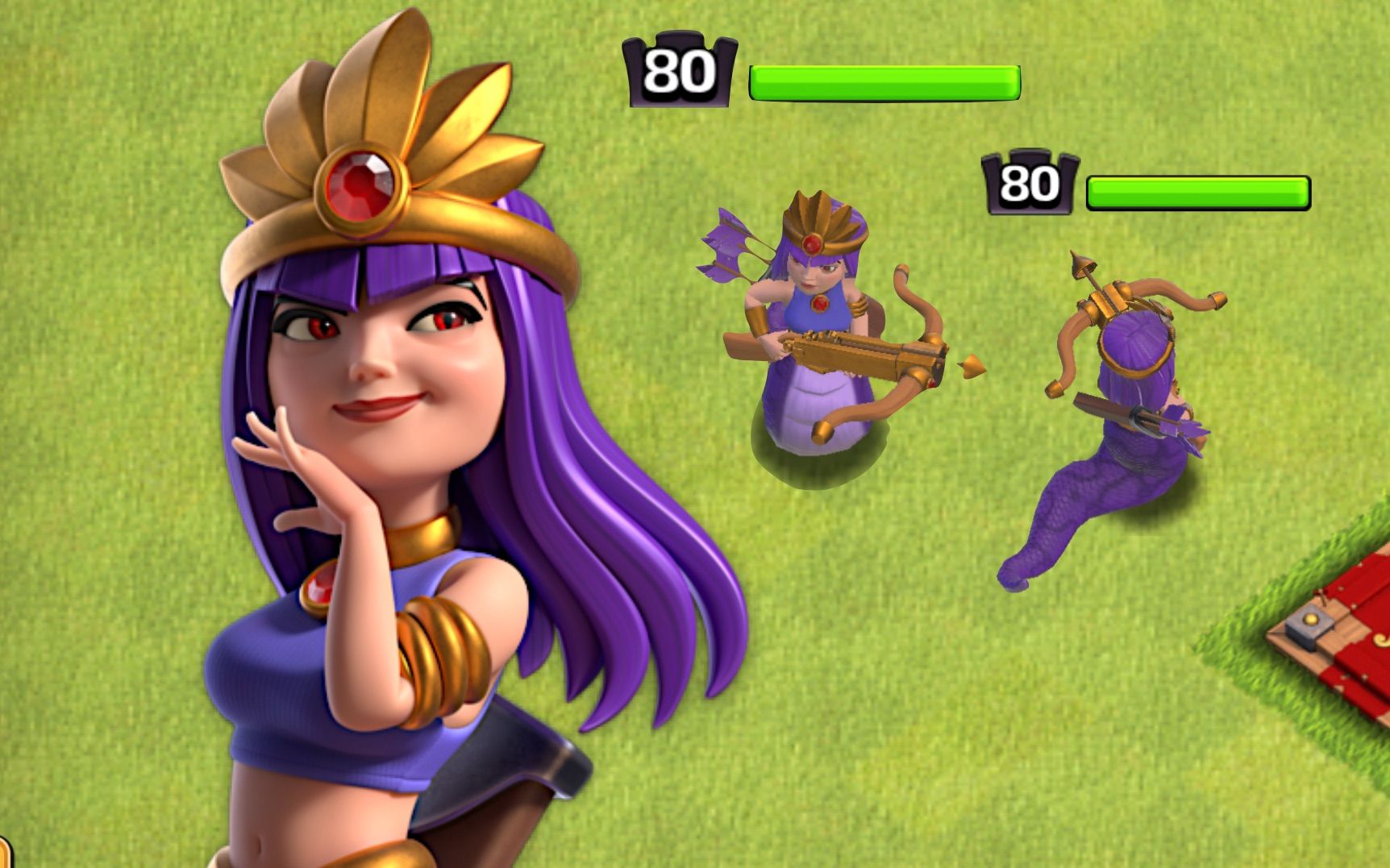 【部落冲突】6月份更新,女皇的新皮肤_手机游戏热门视频