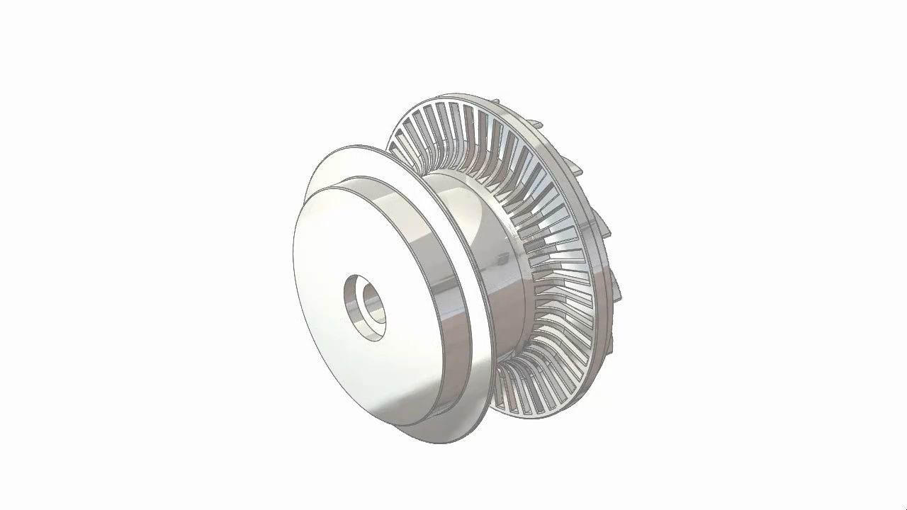solidworks建模-涡轮增压器叶轮