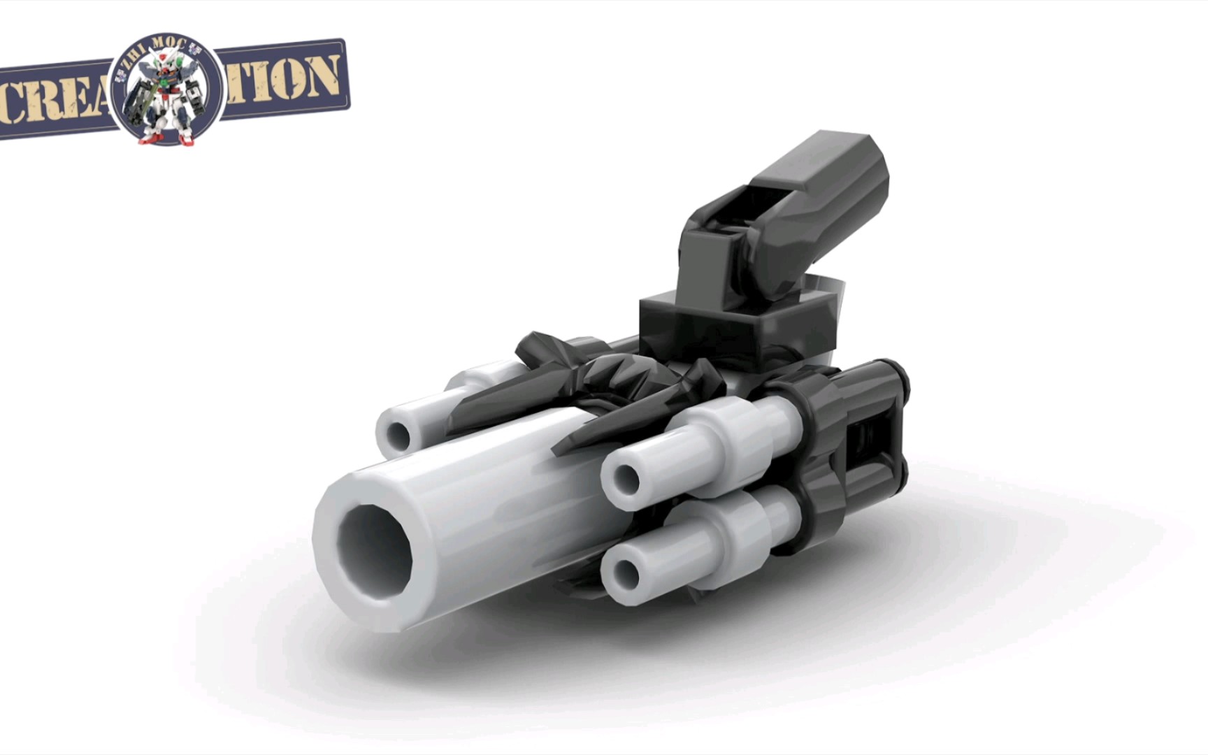 乐高积木moc迷你加特林