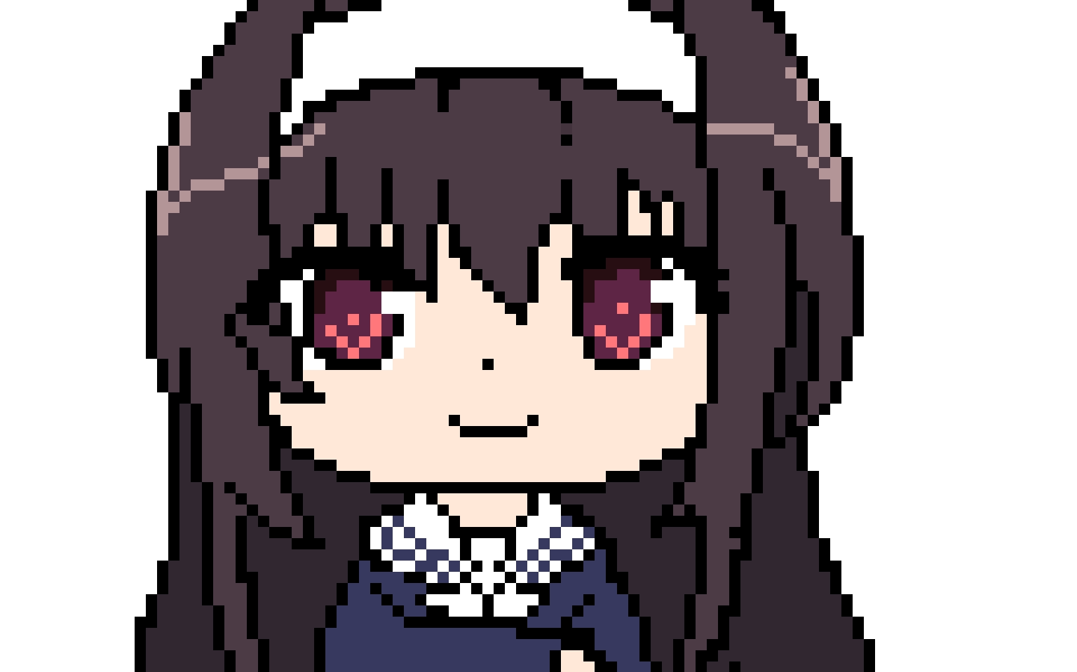 手机像素画q版霞之丘诗雨像素画