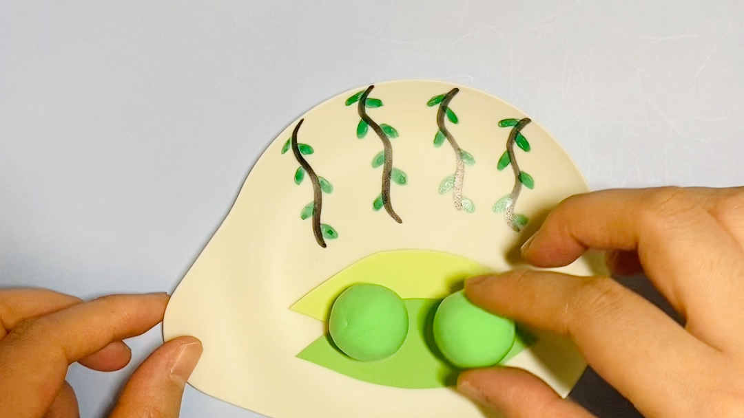 活动作品青团粘土手工制作