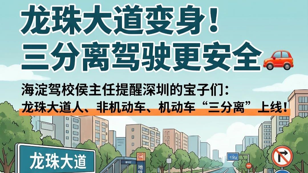 龙珠大道变身！三分离驾驶更安全🚗