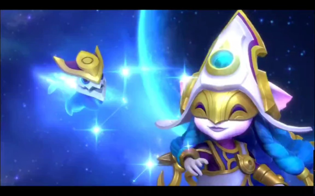 英雄联盟手游璐璐创星之灵皮肤实战预览