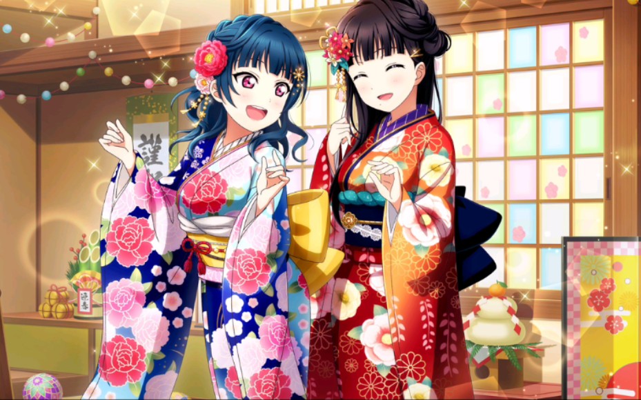 【lovelive国服】314心16绿票战和服善黛双人卡