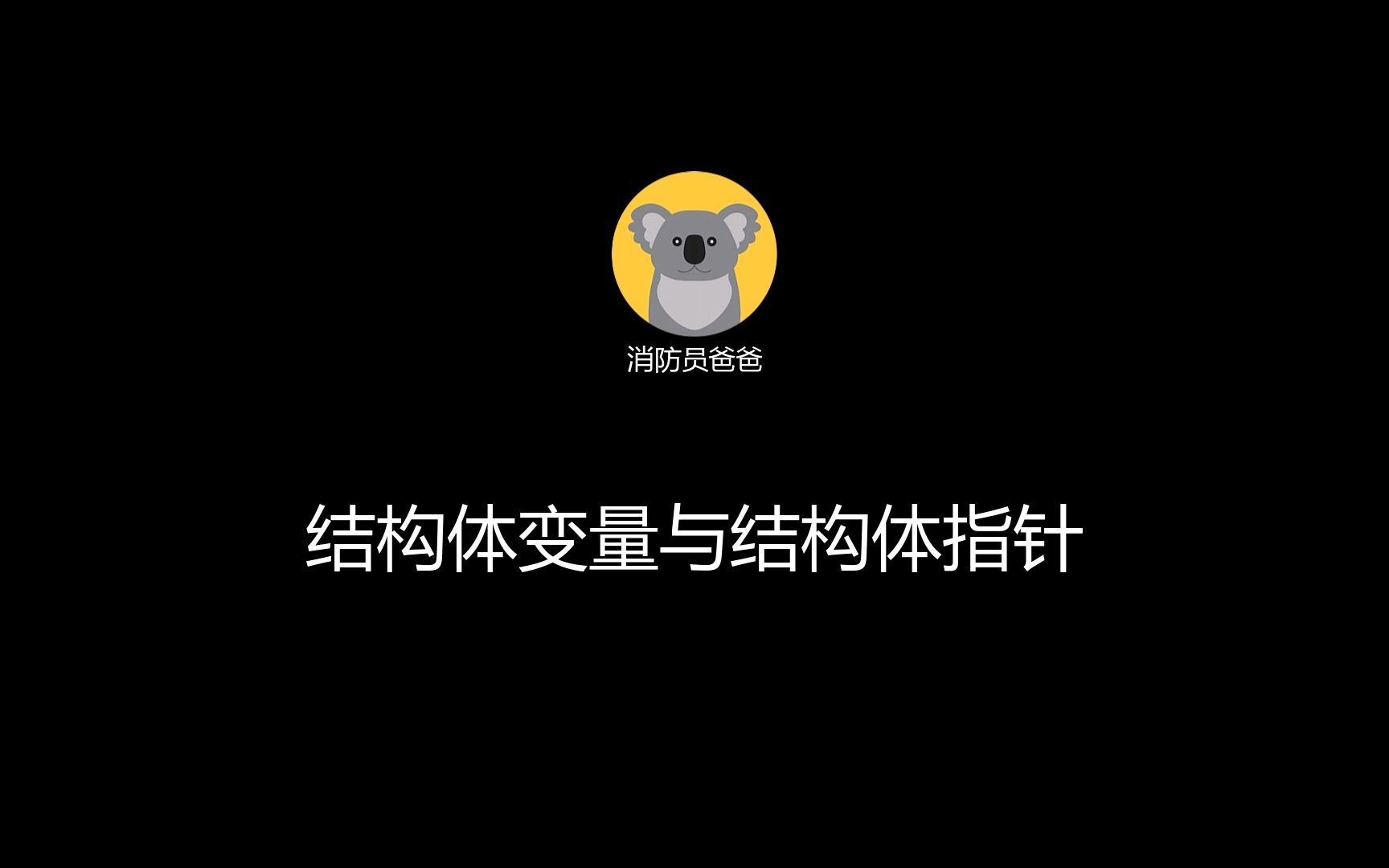 结构体变量与结构体指针哔哩哔哩bilibili