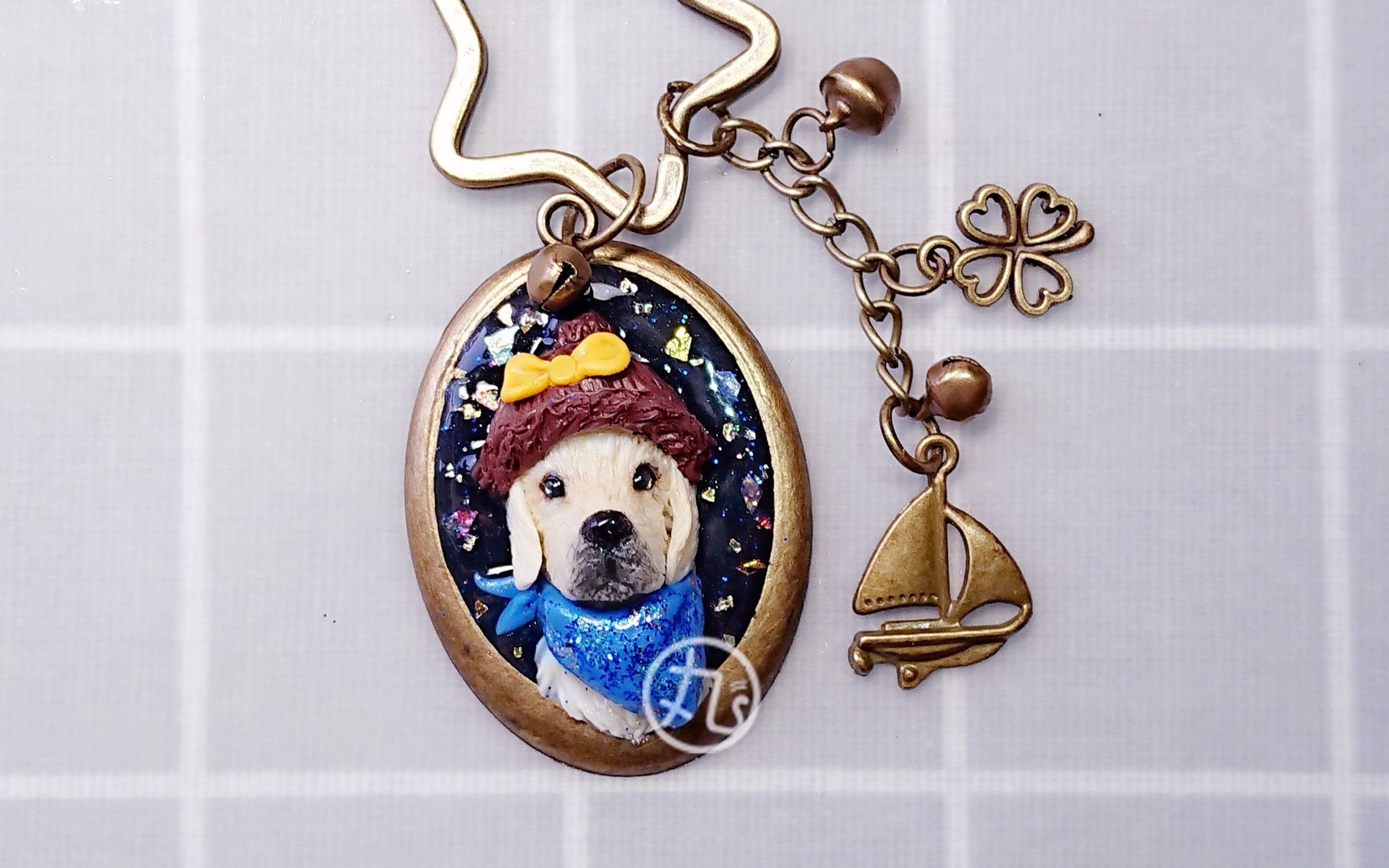 【软陶】拉布拉多钥匙扣制作