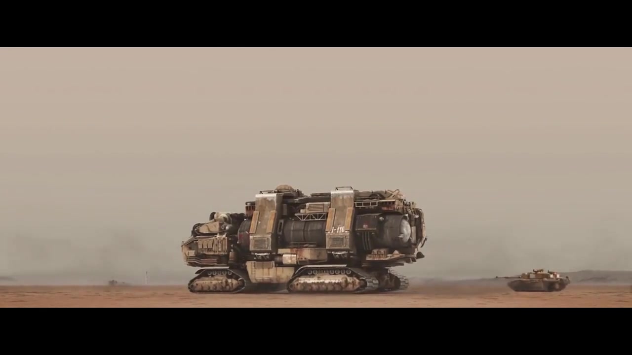 《红色警戒2》月面部署的尤里基地车和苏联基地车.