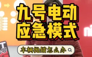 Download Video: 九号电动应急模式，九号抛锚怎么办？…