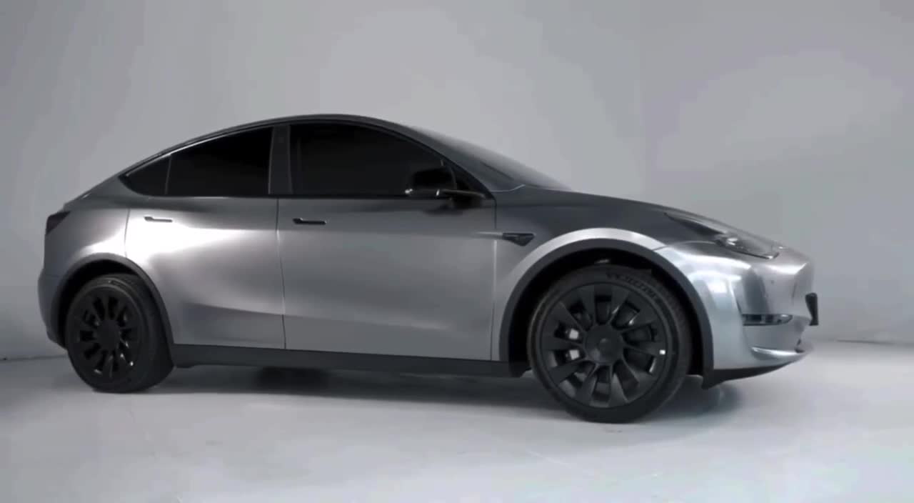 特斯拉modely -skto改色膜液态金属银