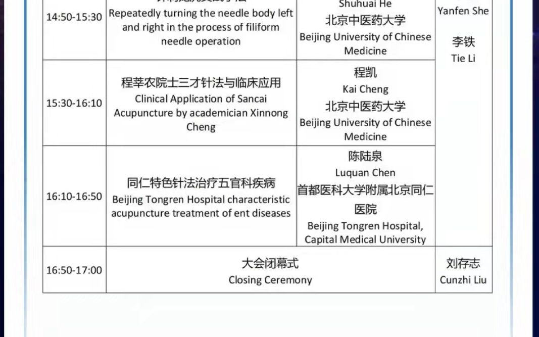 程莘农院士三才针法与临床应用 2021.12.6——2021北京针灸国际学术论坛哔哩哔哩bilibili