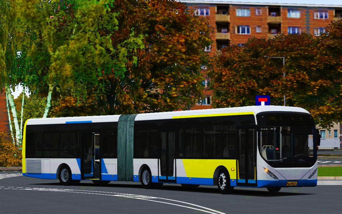 巴士模拟2 驾驶康机青年鲶鱼jnp6181gvc于捷克布拉格139路_巴士模拟