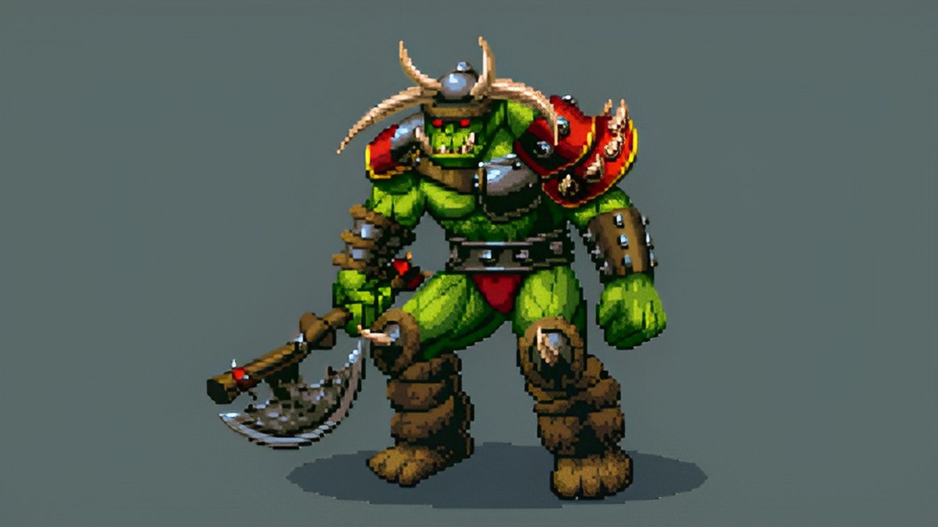 魔兽争霸3 - 60步兵 vs 36兽人步兵