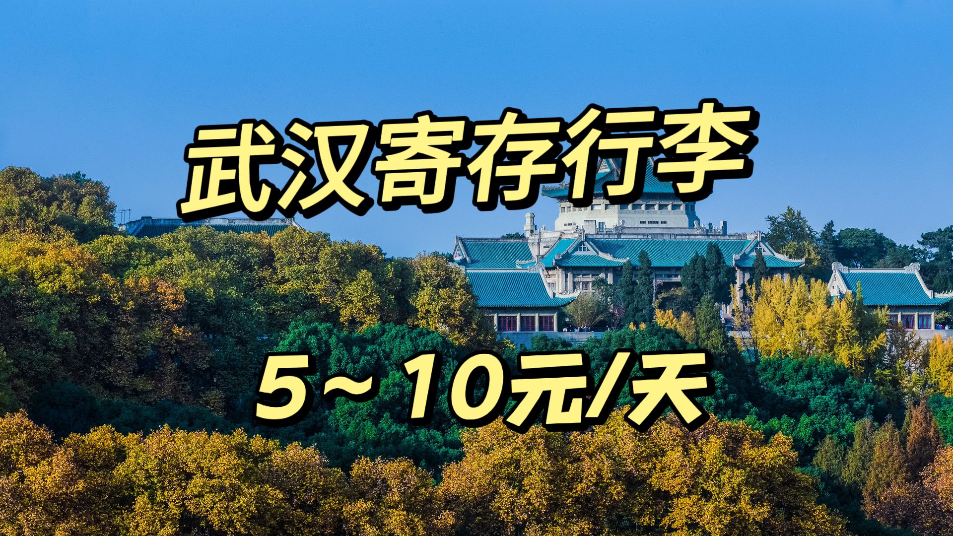 武汉哪里可以寄存行李?途简单,5元/天(寄存攻略)哔哩哔哩bilibili