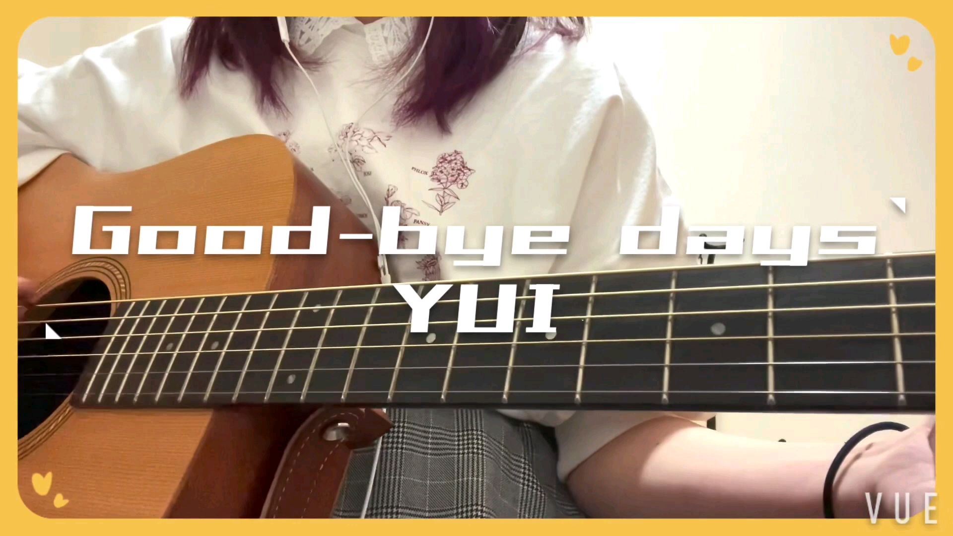 good bye days yui tutorial guitar