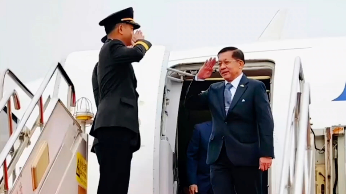 口岸关闭缅政也顶不住了,敏昂莱访华.