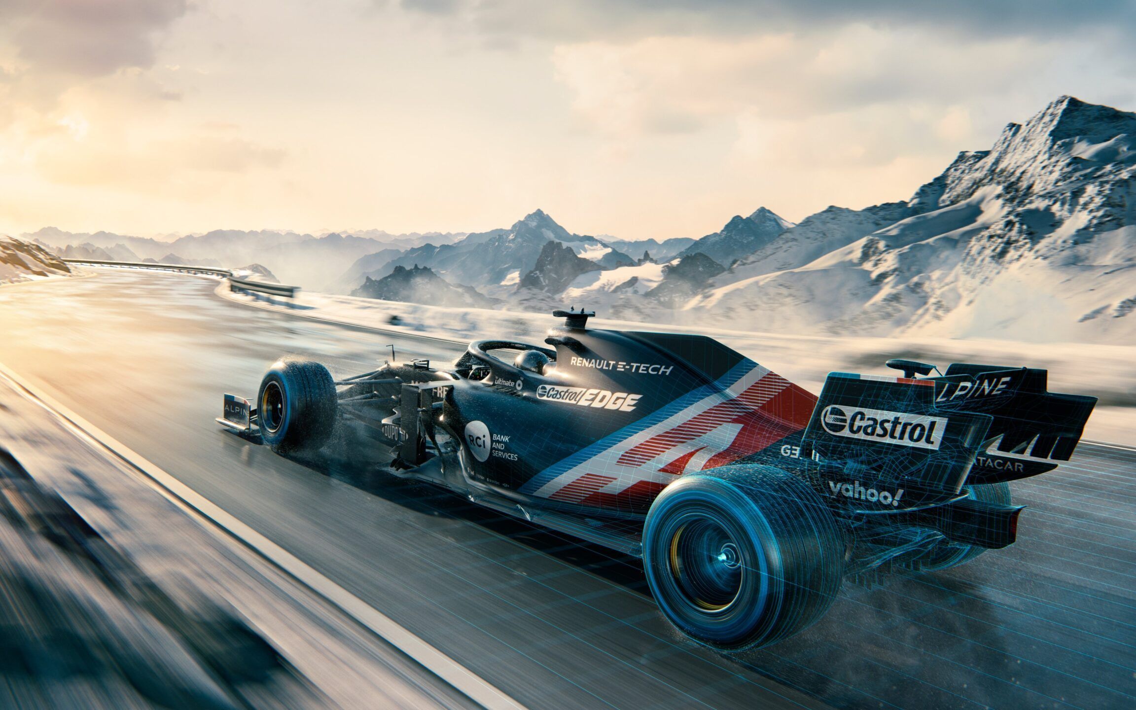 【f1/全程踩点/燃】alpine f1车队2021新车发布之冬日涂装版 微信状态