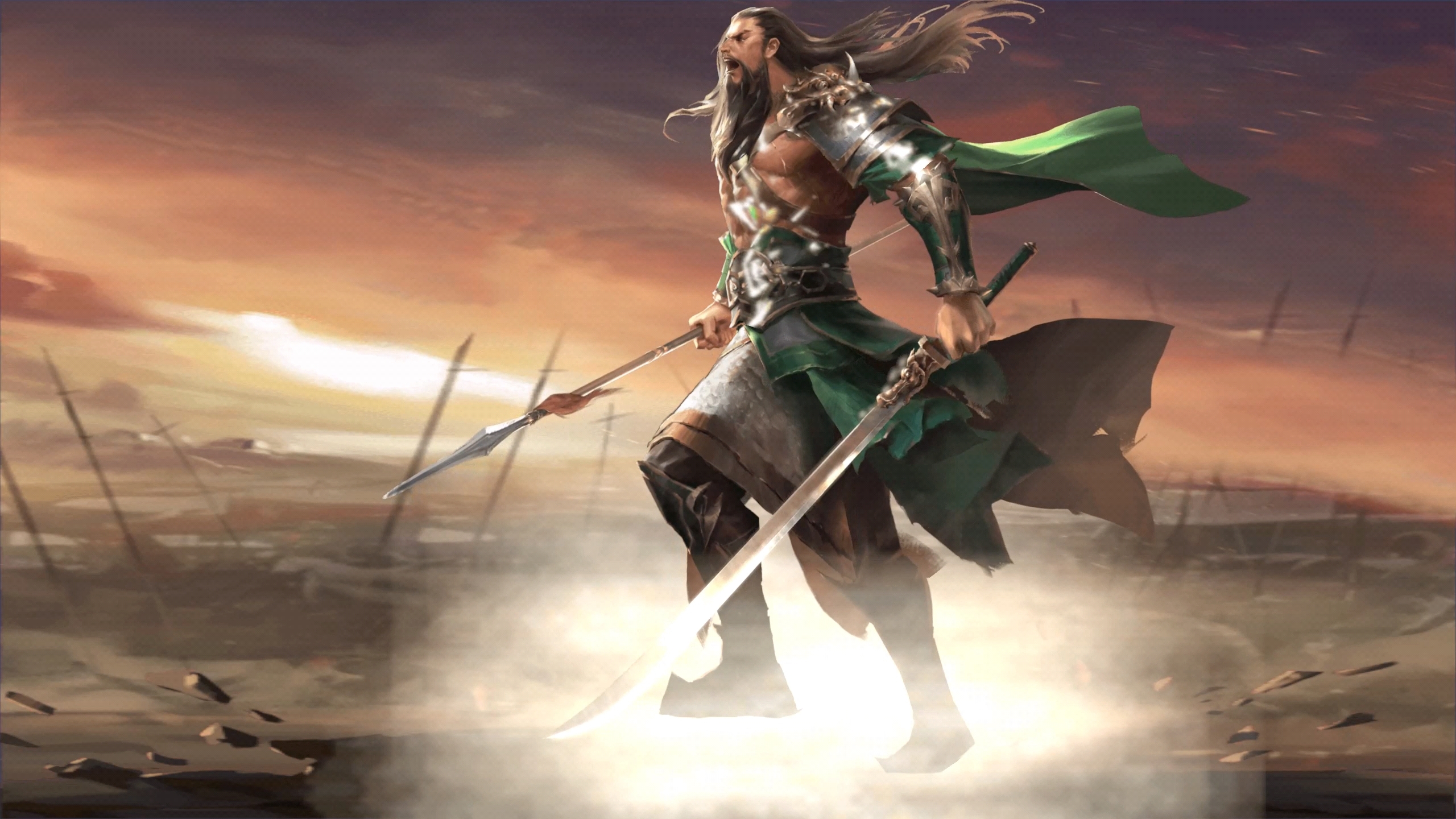 4k【抗音而歌*留赞】重制修复动态壁纸 双刀歌王