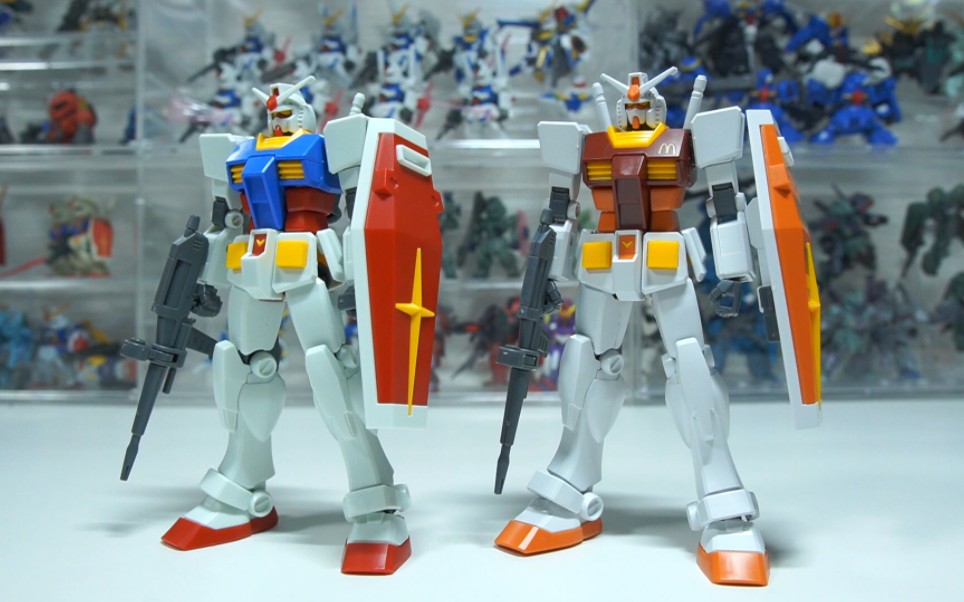 [高价卖去日本]万代 麦当劳联名 巨无霸汉堡eg 元祖高达 日本玩家素组