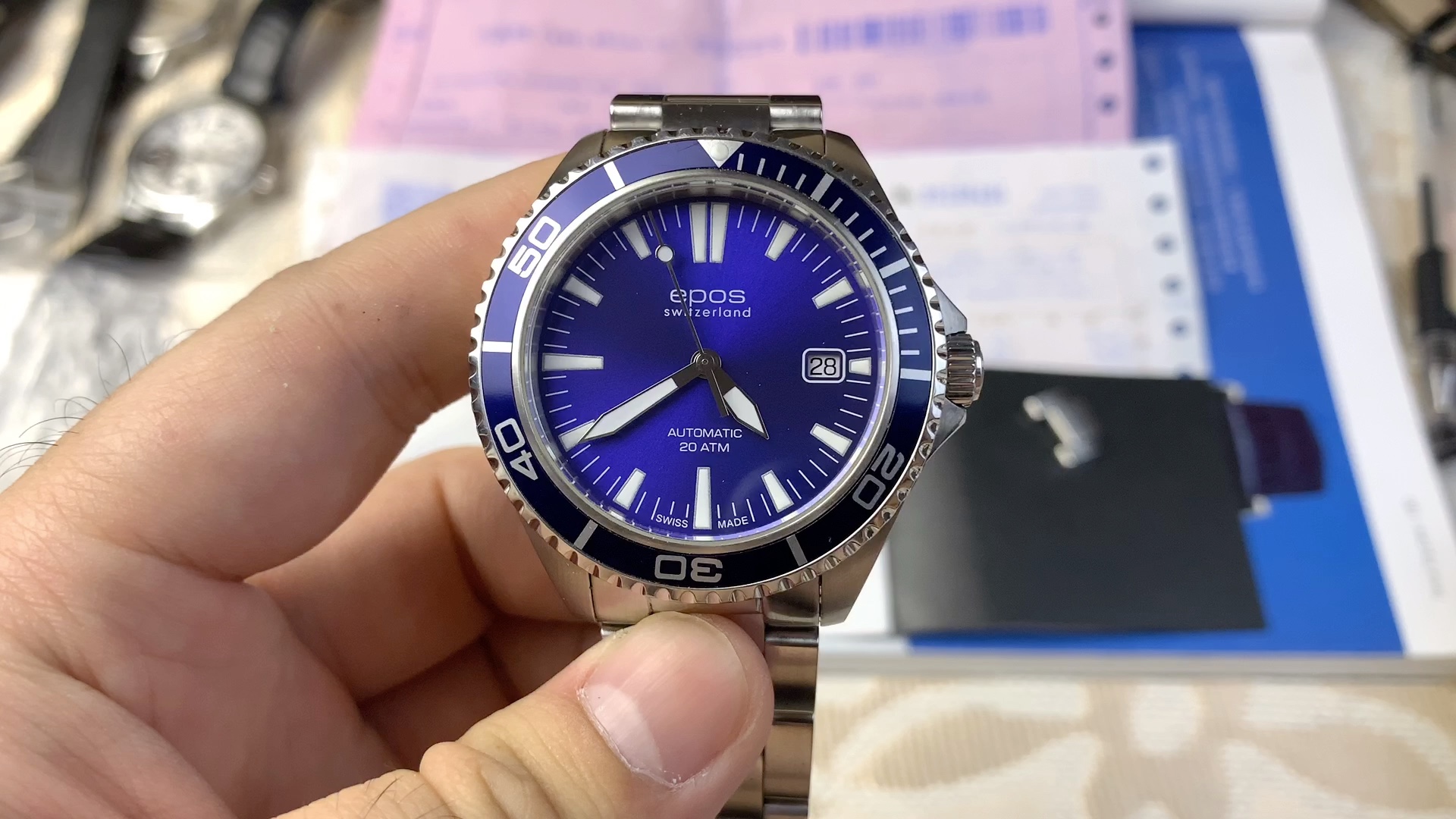 爱宝时海神波塞冬潜水机械男表