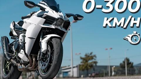 川崎ZZR1400(ZX-14) 六眼魔神爆表狂飙300km+_哔哩哔哩_bilibili