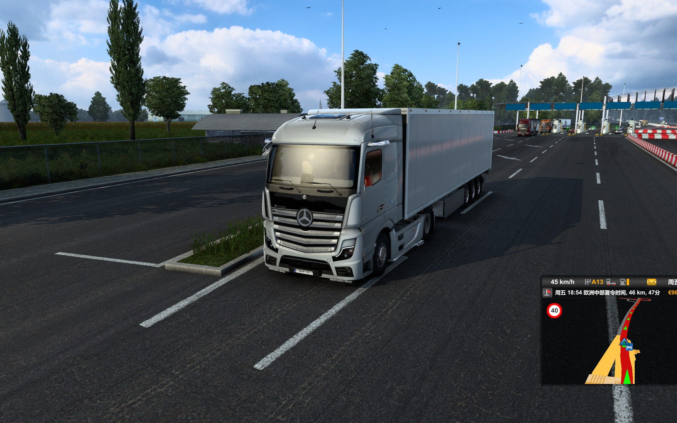 欧卡2 mod mercedes benz new actros 2019 1.42/1.43