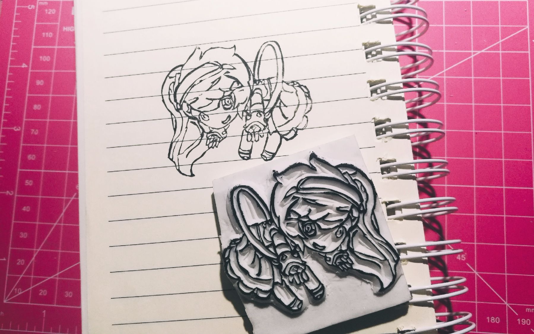 【卿悦橡皮章】q版王者荣耀孙尚香皮肤杀手不太冷日常刻章_哔哩哔哩