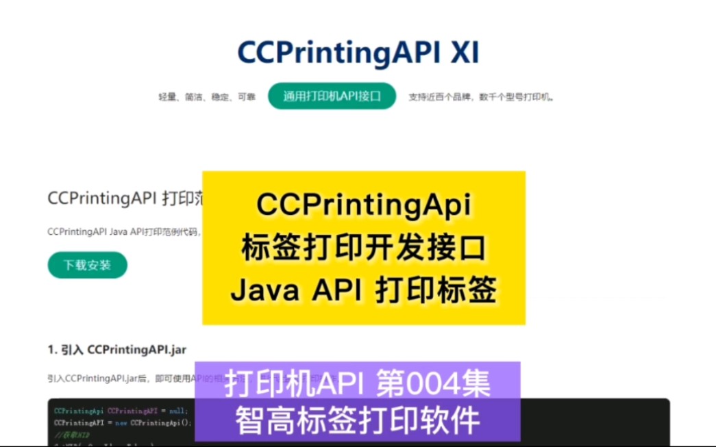 Java 调用打印机开发接口.Java 打印标签API接口 #java标签打印 #Java打印机API #java调用标签打印机 #智高标签打印软件哔哩哔哩bilibili