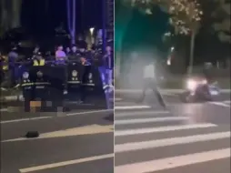 Tải video: 浙江义乌有人深夜飙车炸街 闯红灯超速撞飞执勤辅警