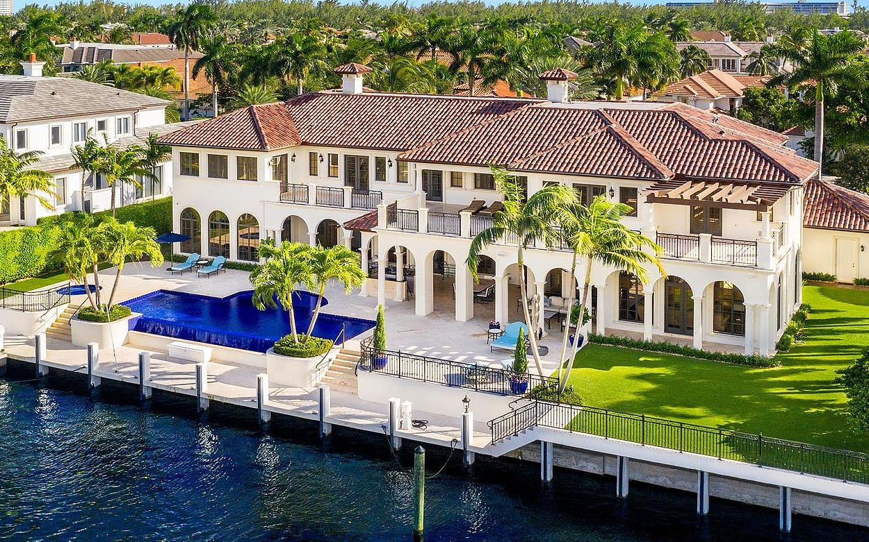 位于佛罗里达州博卡拉顿的一座精美的地中海风格豪宅|191 w key palm