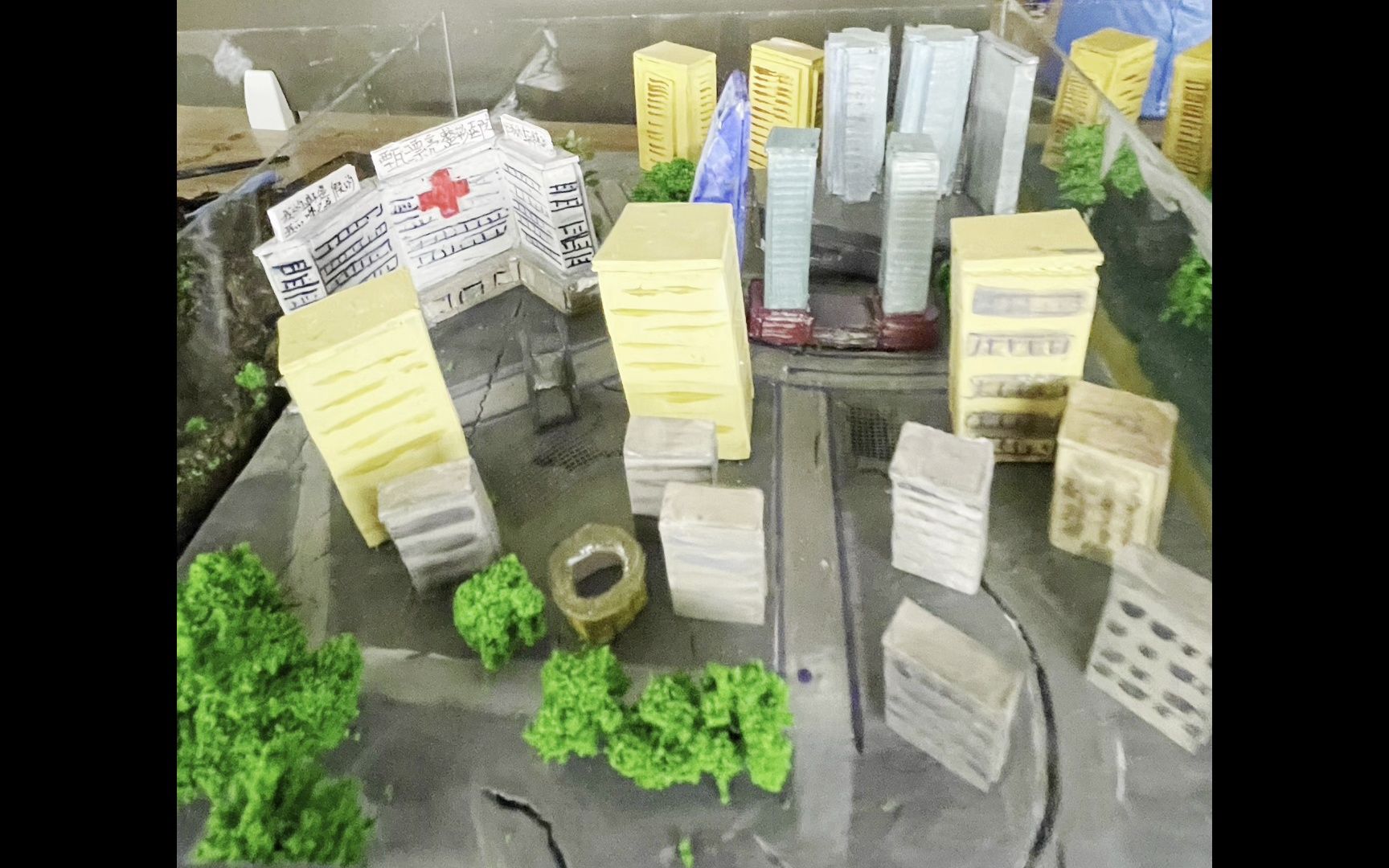 地理自制教具-城市化进程及其下渗系统模型