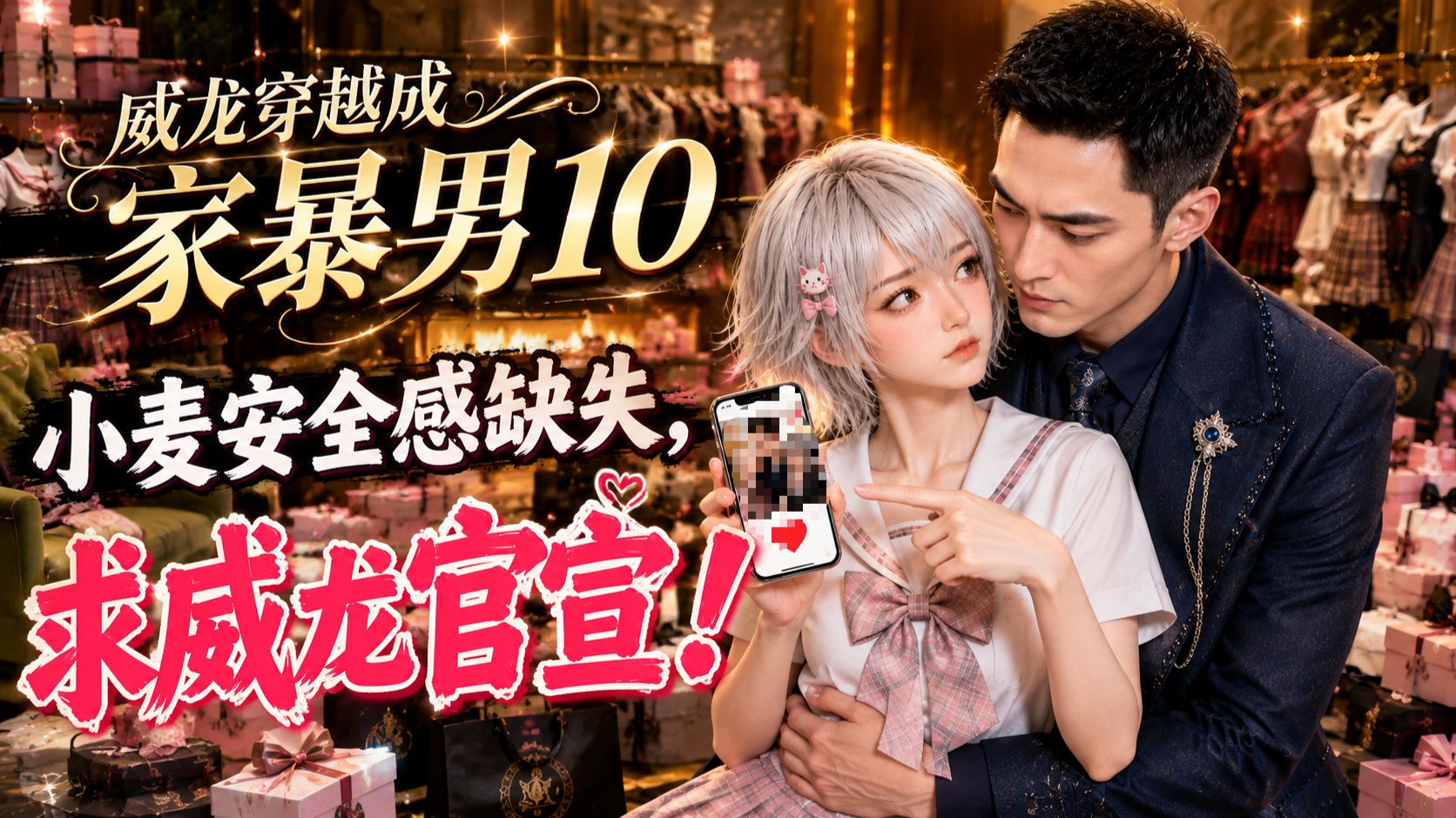 威龙穿越成家暴男10，麦晓雯安全感缺失，求威龙官宣！【AI全民制作人】
