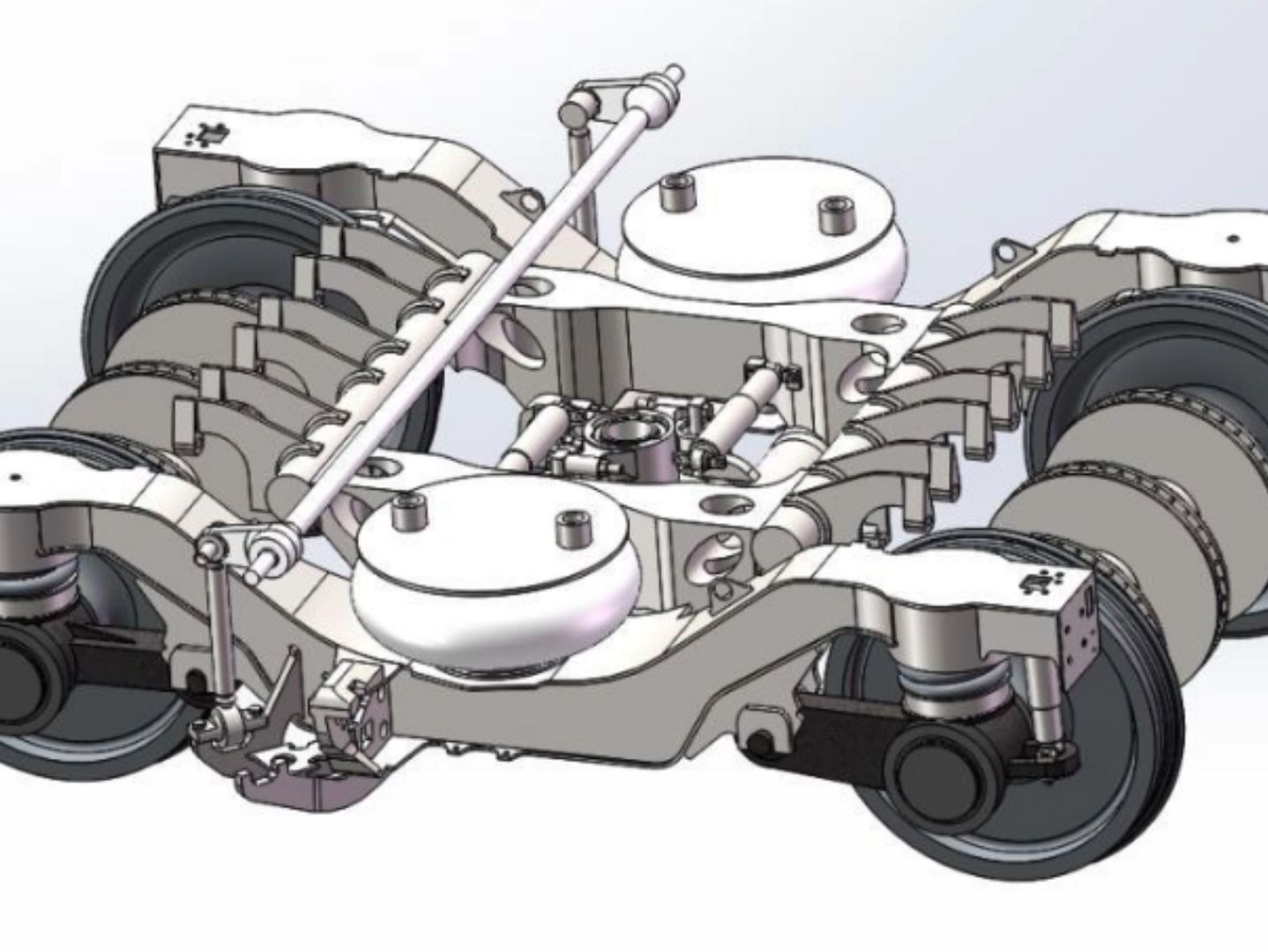 动车组转向架三维实体仿真设计