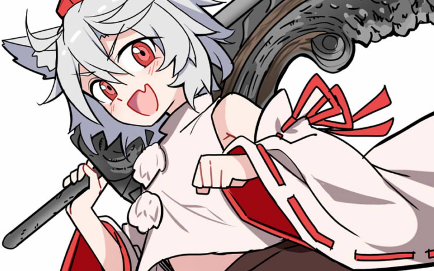 【东方】绘画过程-犬走椛_哔哩哔哩_bilibili