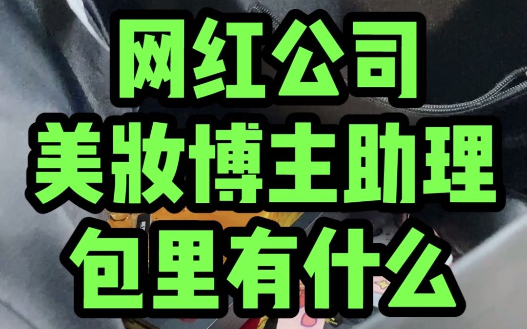 今天翻了公司百万博主助理的包包,她好可爱,但是我却空手而归哔哩哔哩bilibili