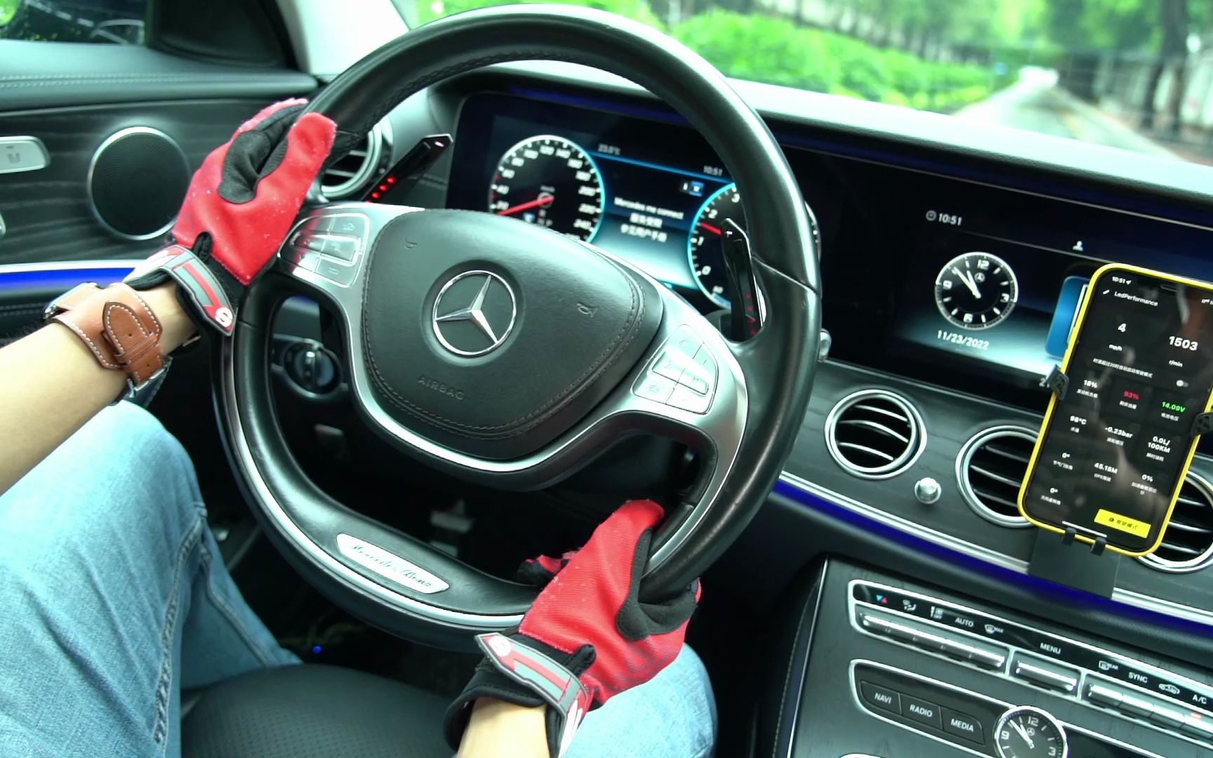 奔驰w222led换挡拨片