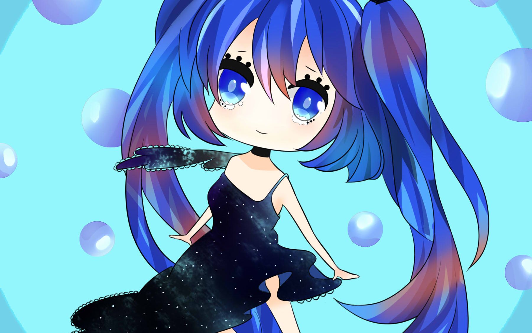 【板绘】初音未来【sai】,【板绘】加速全程