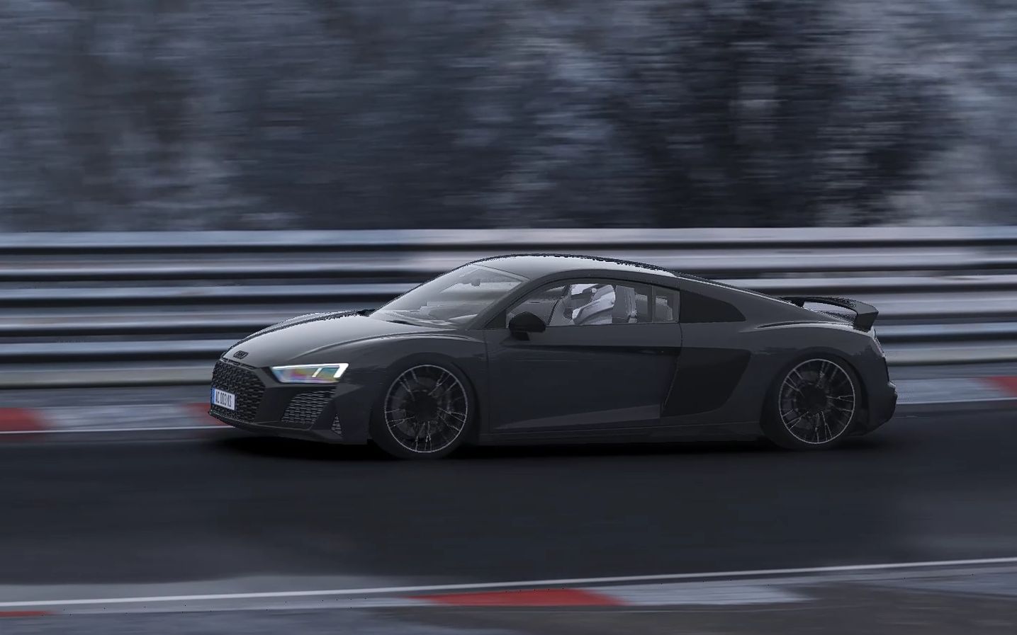 【神力科莎】audi r8 v10 performance 2021 冬季纽北游客圈 7:11.