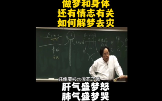 做梦和身体及情志有关.如何解梦去灾?肝气盛梦怒,肺气盛梦哭!哔哩哔哩bilibili