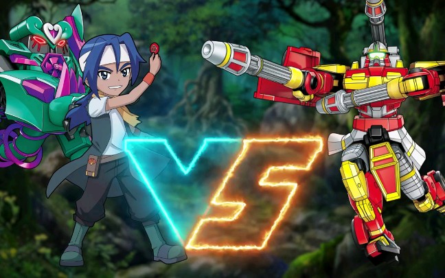 魔幻车神第六季〕战斗游戏 迈特(格里芬)vs消防车_哔哩哔哩